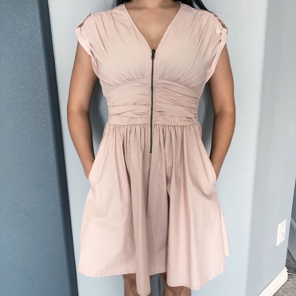 H&M blush pink dress